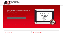 Desktop Screenshot of mstech-eyes.com