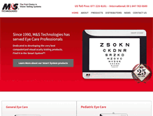 Tablet Screenshot of mstech-eyes.com